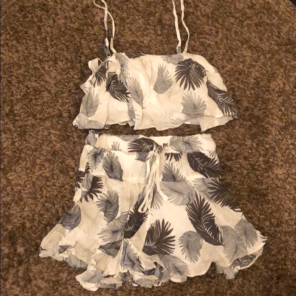HoneyBum Matching Palm Leaf Set